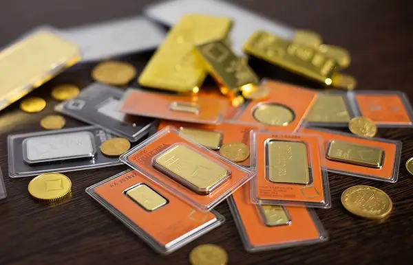 minted gold bars