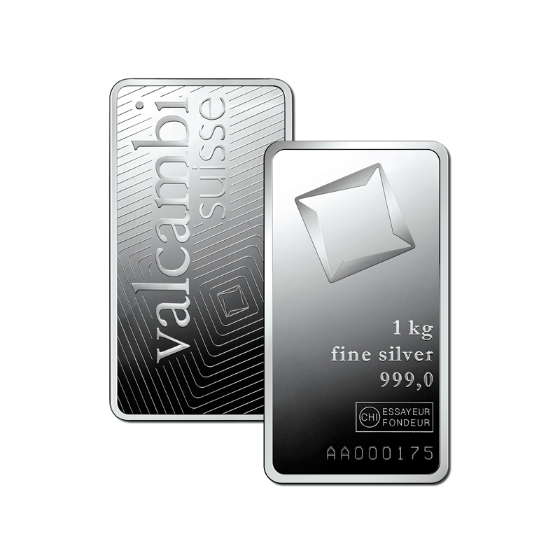 Pair of 1kg silver minted bars