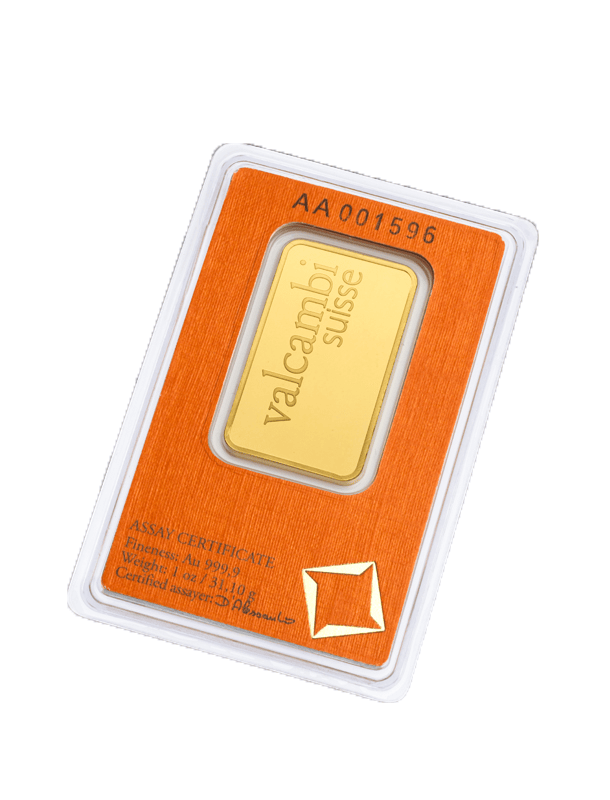 3D render of a pack of 1oz gold minted rectangular bars